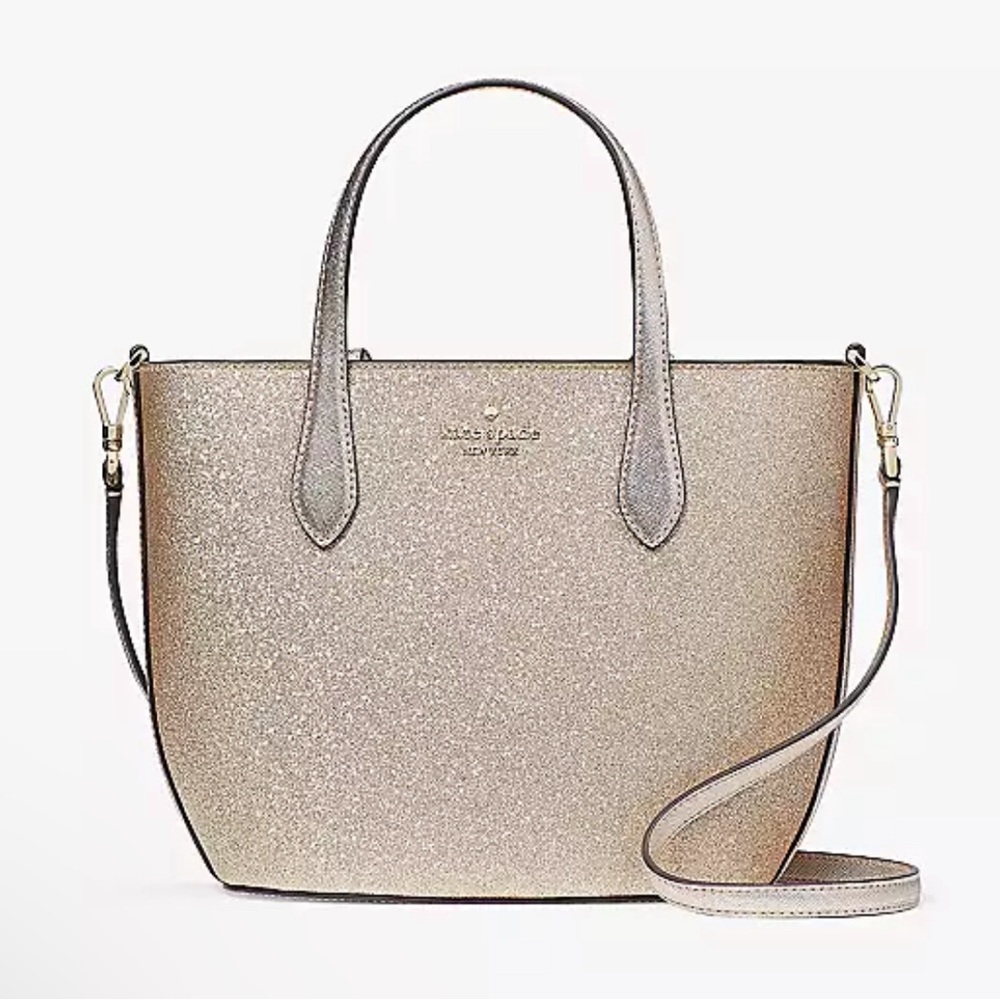 kate spade Metallic Gold Glitter Satchel